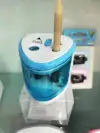 Double-hole electric pen sharpener for school supplies Specification image